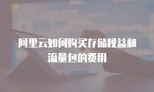 阿里云如何购买存储权益和流量包的费用