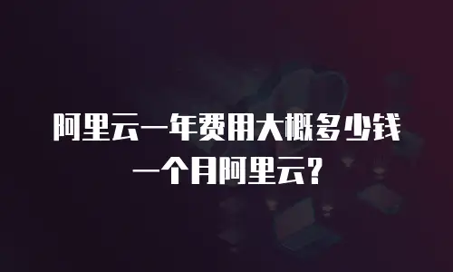 阿里云一年费用大概多少钱一个月阿里云？