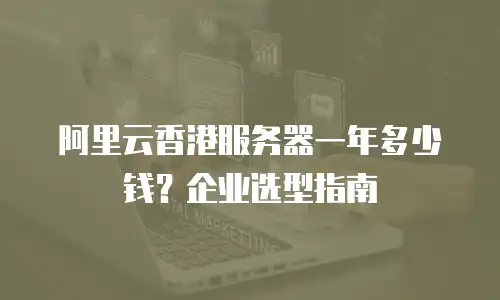 阿里云香港服务器一年多少钱？企业选型指南