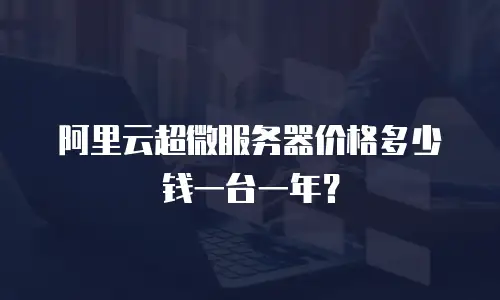 阿里云超微服务器价格多少钱一台一年？