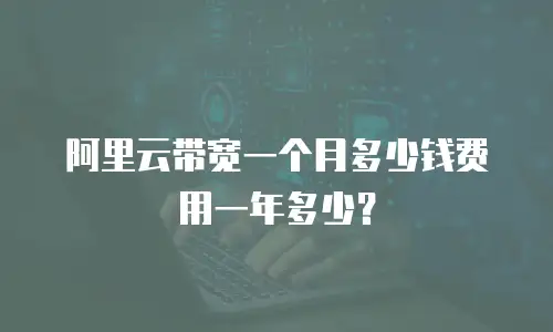 阿里云带宽一个月多少钱费用一年多少？