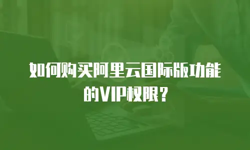 如何购买阿里云国际版功能的VIP权限？