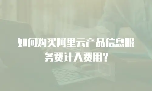 如何购买阿里云产品信息服务费计入费用？