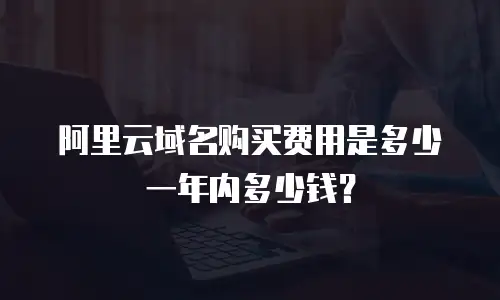 阿里云域名购买费用是多少一年内多少钱？