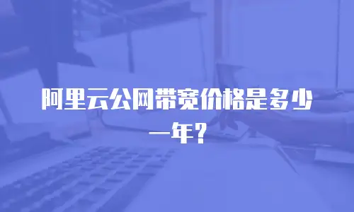 阿里云公网带宽价格是多少一年？