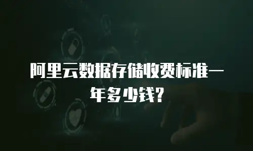 阿里云数据存储收费标准一年多少钱？