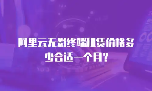 阿里云无影终端租赁价格多少合适一个月？