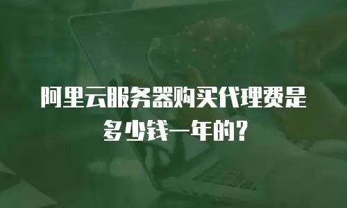 阿里云服务器购买代理费是多少钱一年的？