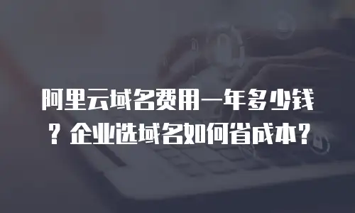 阿里云域名费用一年多少钱？企业选域名如何省成本？