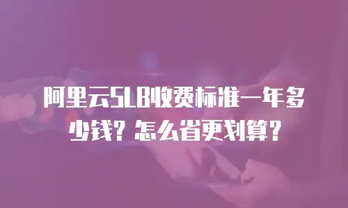 阿里云SLB收费标准一年多少钱？怎么省更划算？