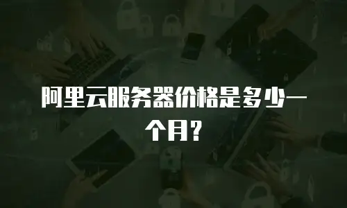 阿里云服务器价格是多少一个月？