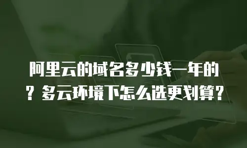 阿里云的域名多少钱一年的？多云环境下怎么选更划算？