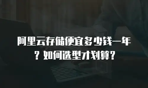 阿里云存储便宜多少钱一年？如何选型才划算？