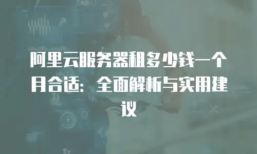阿里云服务器租多少钱一个月合适：全面解析与实用建议
