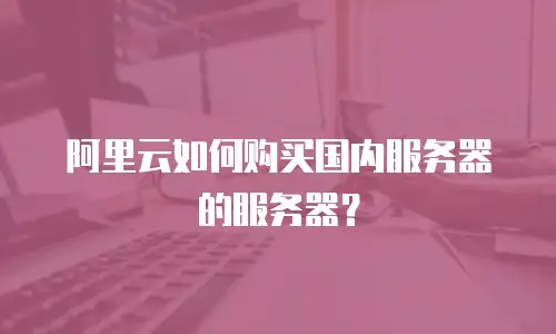 阿里云如何购买国内服务器的服务器？