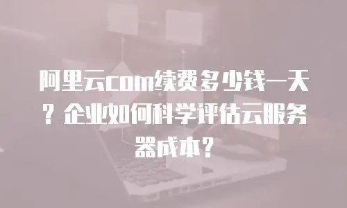阿里云com续费多少钱一天？企业如何科学评估云服务器成本？