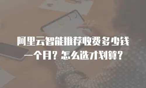阿里云智能推荐收费多少钱一个月？怎么选才划算？