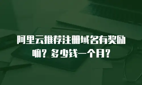 阿里云推荐注册域名有奖励嘛？多少钱一个月？