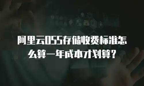 阿里云OSS存储收费标准怎么算一年成本才划算？