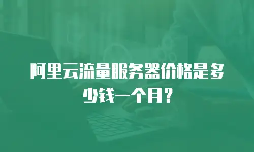 阿里云流量服务器价格是多少钱一个月？