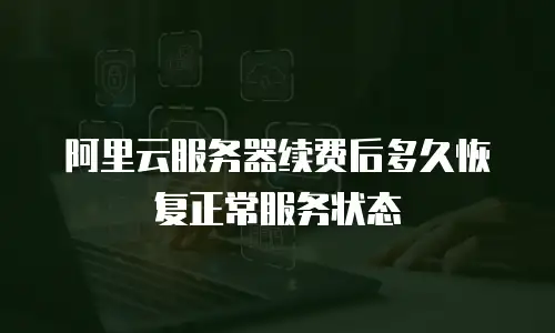 阿里云服务器续费后多久恢复正常服务状态