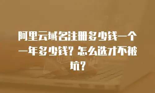 阿里云域名注册多少钱一个一年多少钱？怎么选才不被坑？