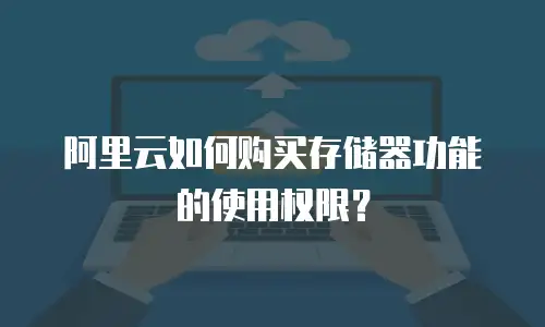 阿里云如何购买存储器功能的使用权限？