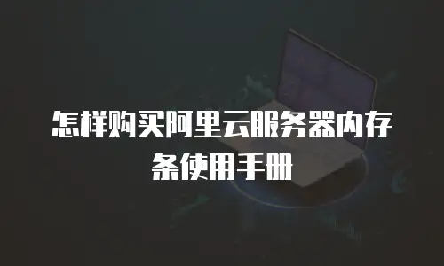 怎样购买阿里云服务器内存条使用手册