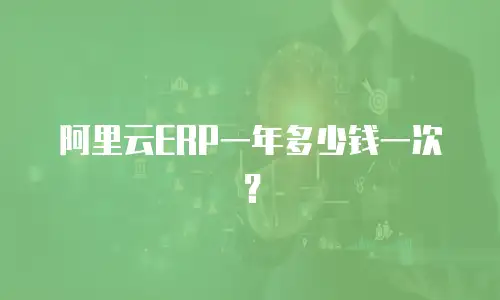 阿里云ERP一年多少钱一次？