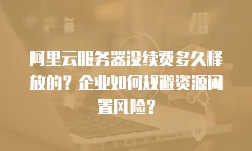 阿里云服务器没续费多久释放的？企业如何规避资源闲置风险？
