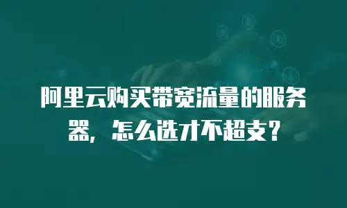 阿里云购买带宽流量的服务器，怎么选才不超支？