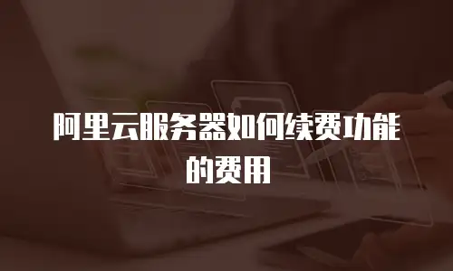 阿里云服务器如何续费功能的费用