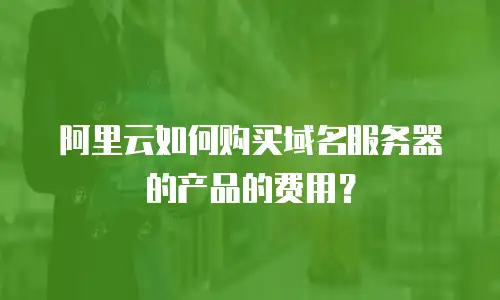 阿里云如何购买域名服务器的产品的费用？