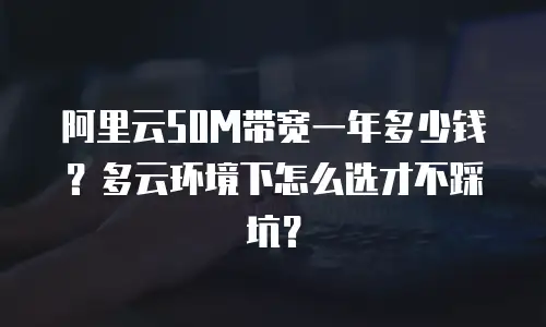 阿里云50M带宽一年多少钱？多云环境下怎么选才不踩坑？