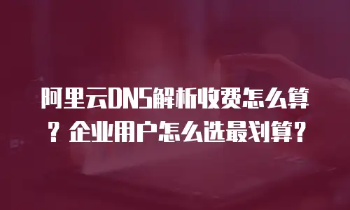 阿里云DNS解析收费怎么算？企业用户怎么选最划算？