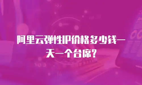 阿里云弹性IP价格多少钱一天一个台席？