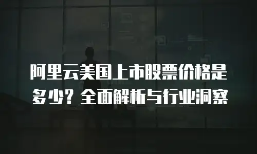 阿里云美国上市股票价格是多少？全面解析与行业洞察