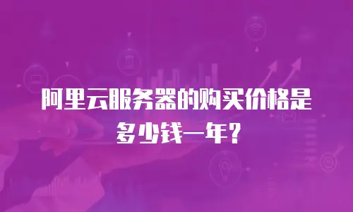阿里云服务器的购买价格是多少钱一年？