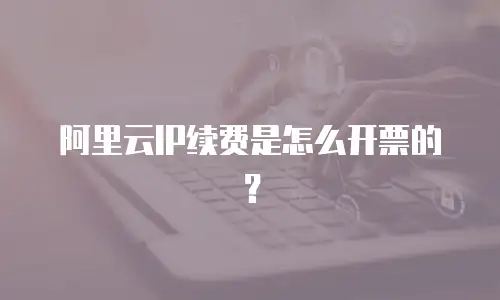 阿里云IP续费是怎么开票的？
