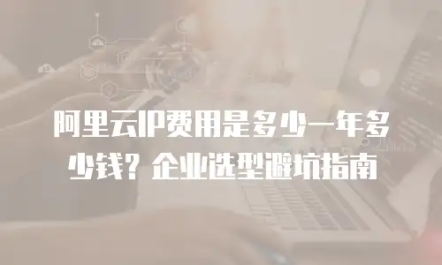 阿里云IP费用是多少一年多少钱？企业选型避坑指南