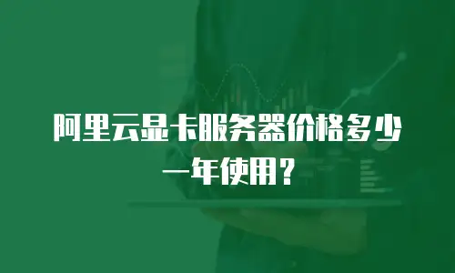 阿里云显卡服务器价格多少一年使用？
