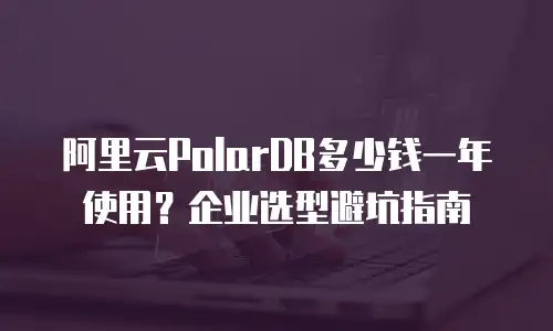 阿里云PolarDB多少钱一年使用？企业选型避坑指南
