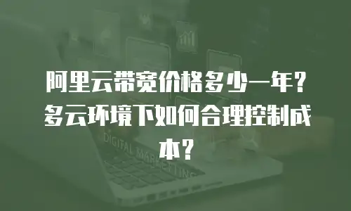 阿里云带宽价格多少一年？多云环境下如何合理控制成本？