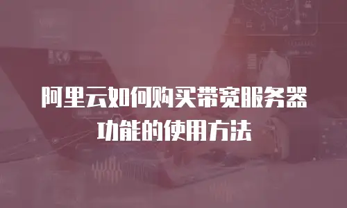 阿里云如何购买带宽服务器功能的使用方法