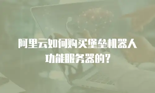 阿里云如何购买堡垒机器人功能服务器的？