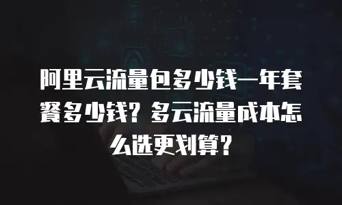 阿里云流量包多少钱一年套餐多少钱？多云流量成本怎么选更划算？