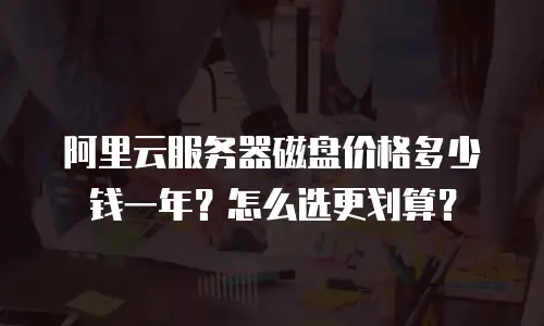 阿里云服务器磁盘价格多少钱一年？怎么选更划算？