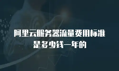 阿里云服务器流量费用标准是多少钱一年的