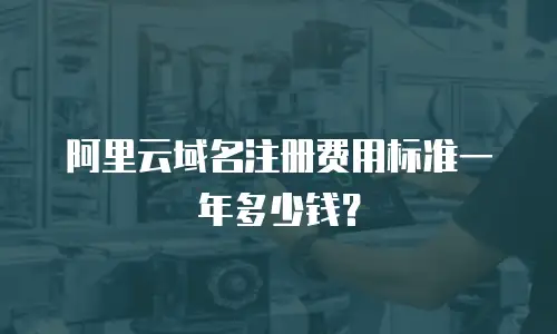 阿里云域名注册费用标准一年多少钱？