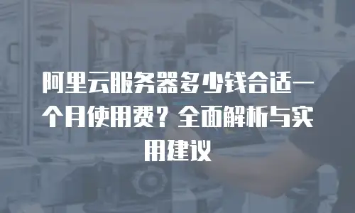 阿里云服务器多少钱合适一个月使用费？全面解析与实用建议